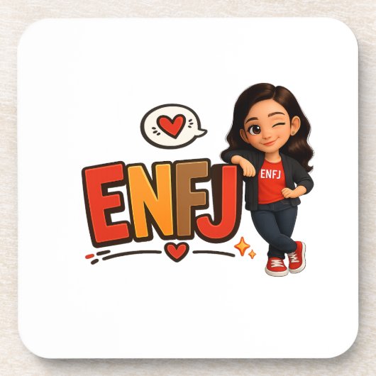 ENFJ GETRÄNKEUNTERSETZER (Vorderseite)