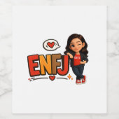 ENFJ WEINETIKETT (Einzelnes Label)