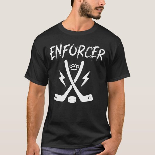 Enforcer Tough Guy Ice Hockey Goon Essential  T-Shirt (Vorderseite)
