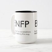 ENFP Beginnte Gespräche Tasse Geschenk (Vorderseite Links)