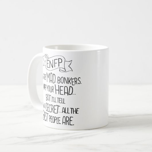ENFP das Inspirer Kaffeetasse (Vorderseite Links)