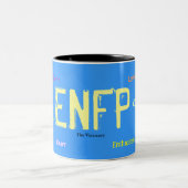 ENFP, der Visionär, Eifer, Lieben, vielseitig, S… Zweifarbige Tasse (Mittel)