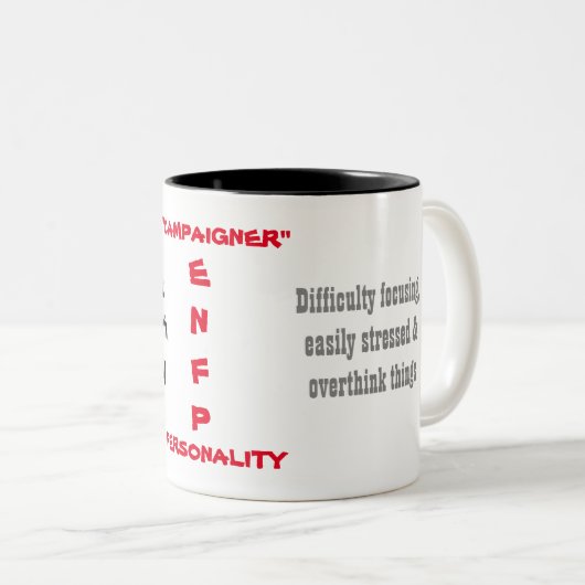 ENFP Persönlichkeits-Tasse Zweifarbige Tasse (VorderseiteRechts)