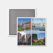 ENG007 CHICHESTER, Bosham Church and Brook House, Magnet (Vorderseite/Rückseite)