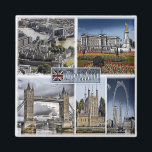 ENG015 LONDON, England, Europa, Kühlschrank Magnet<br><div class="desc">Reisen und PostCard Hier ist die Erinnerung an Ihren Urlaub in England. (ENG015 LONDON, England, Europa Kühlschrankmagnet). Erleben Sie Freunde und Verwandte mit den einzigartigen Souvenirs von Ihrer großartigen Reise. Probier uns! #LeoPepeDesign - Buckingham Palast, Bridge of auge panorama, Europa vereinte Königslandschaft, Leopepedesign, Reise-Foto-Tourismus, Geschenkgutscheine Souvenir Gadget Kühlschrankmagnet, Collage Mosaik...</div>