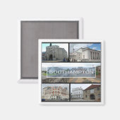 ENG019 SOUTHAMPTON, England, Europa, Kühlschrank Magnet (Vorderseite/Rückseite)