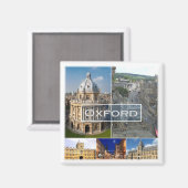 ENG020 OXFORD, England, Europa, Kühlschrank Magnet (Vorderseite/Rückseite)