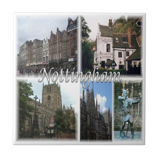 ENG022 NOTTINGHAM, England, Fliese (Vorderseite)