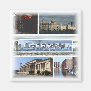 ENG026 LIVERPOOL, England, Europa, Kühlschrank Magnet