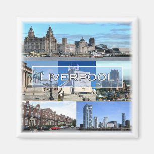 ENG027 LIVERPOOL, England, Europa, Kühlschrank Magnet