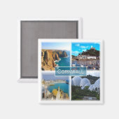 ENG028 CORNWALL, England, Europa, Kühlschrank Magnet (Vorderseite/Rückseite)