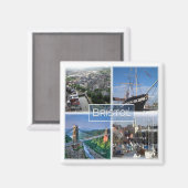 ENG029 BRISTOL, England, Europa, Kühlschrank Magnet (Vorderseite/Rückseite)