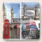 ENG048 LONDON, England, Getränkeuntersetzer (Vorderseite)