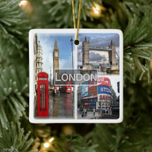 ENG048 LONDON, England, Keramikornament (Baum)