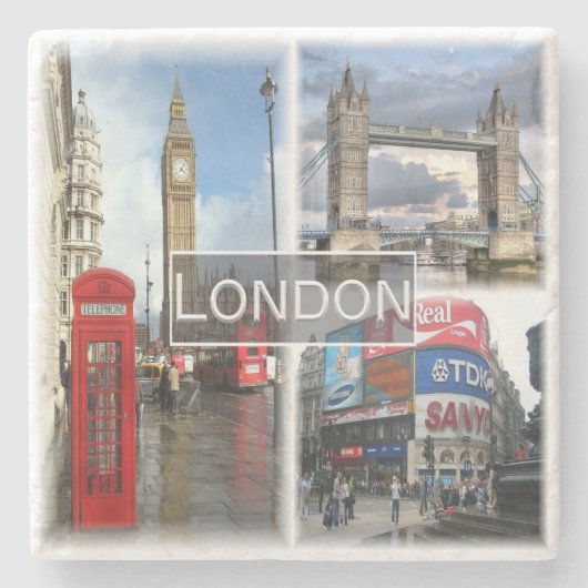 ENG048 LONDON, England, Steinuntersetzer (Vorderseite)