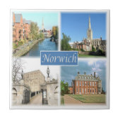 ENG054 NORWICH NORFOLK, England Fliese (Vorderseite)