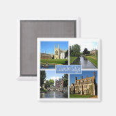 ENG058 CAMBRIDGE, England, Europa, Kühlschrank Magnet (Vorderseite/Rückseite)