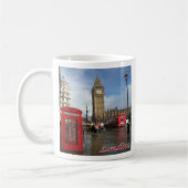 ENG063 LONDON BIG BEN, Doppeldecker-Bus, Kaffeetasse (Links)
