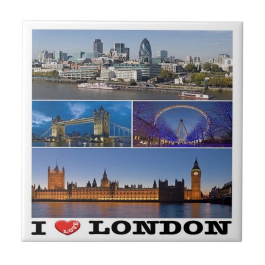 ENG065 LONDON "I LIEBE", England, Fliese (Vorderseite)