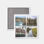 ENG072 PETERBOROUGH, England, Kühlschrank Magnet (Vorderseite/Rückseite)