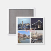 ENG073 BRISTOL, England, Europa, Kühlschrank Magnet (Vorderseite/Rückseite)