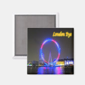 ENG081 LONDON EYE, England, Europa, Kühlschrank Magnet (Vorderseite/Rückseite)