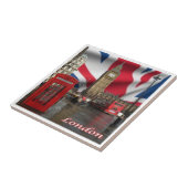 ENG082 BIG BEN, DOPPELDECKERBUS, FLIESE (Seite)