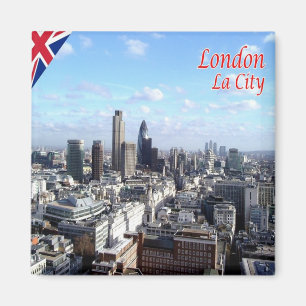 ENG089 LONDON CITY, England, Europa, Kühlschrank Magnet