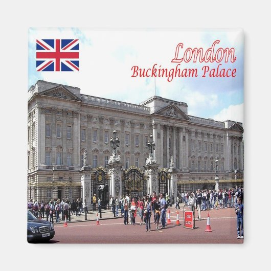 ENG091 LONDON BUCKINGHAM PALACE, Kühlschrank Magnet (Vorne)