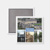 ENG097 BATH SOMERSET, England, Kühlschrank Magnet (Vorderseite/Rückseite)