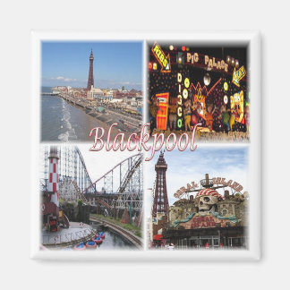 ENG100 BLACKPOOL, England, Europa, Kühlschrank Magnet