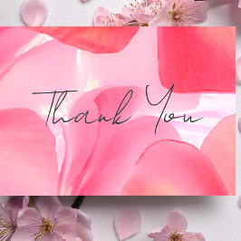 Eng rosa Blossom Babydusche Danke Karte