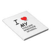 eng spr sp Liebe Notizblock (angewinkelt)