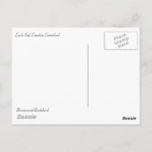 Engadin Dackel März Postkarte (Rückseite)