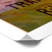 Engadin, Schweiz, Landschaft und Bergstrasse Poster (Ecke)