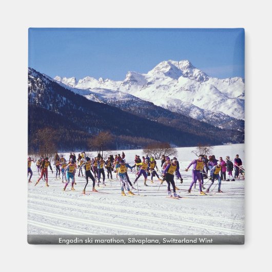 Engadin ski marathon, Silvaplana, Schweiz int Magnet (Vorne)