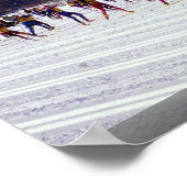 Engadin ski marathon, Silvaplana, Schweiz int Poster (Ecke)