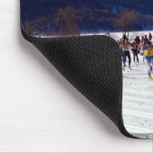 Engadin Skimarathon, Silvaplana, die Schweiz Wint Mousepad (Ecke)