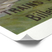 Engadin Switzerland Railroad Vintage Poster (Ecke)