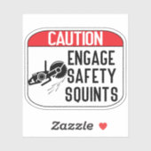 engage Safety Squints Aufkleber (Blatt)