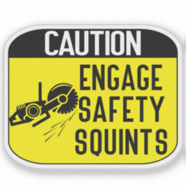 engage Safety Squints Aufkleber