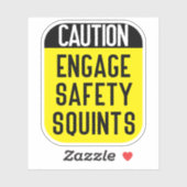 engage Safety Squints Aufkleber (Blatt)
