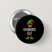 Engaged Elf Family Matching Christmas Engagement Button (Vorne & Hinten)