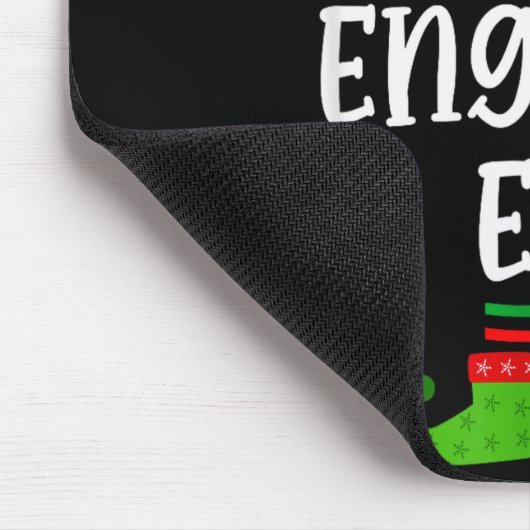 Engaged Elf Family Matching Christmas Engagement Mousepad (Ecke)