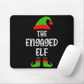 Engaged Elf Family Matching Christmas Engagement  Mousepad (Mit Mouse)