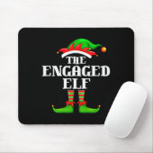 Engaged Elf Matching Family Group Christmas Party  Mousepad (Mit Mouse)