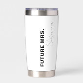 Engaged Future Mrs. Tumbler personalised  Pool Thermobecher (Rückseite)