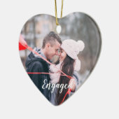 Engaged Heart Photo Forever Began this Christmas Keramik Ornament (Links)