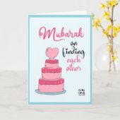 Engagement Cake Karte (Gelbe Blume)