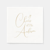 Engagement Cheers to the future Mr. and Mrs. Serviette (Vorderseite)